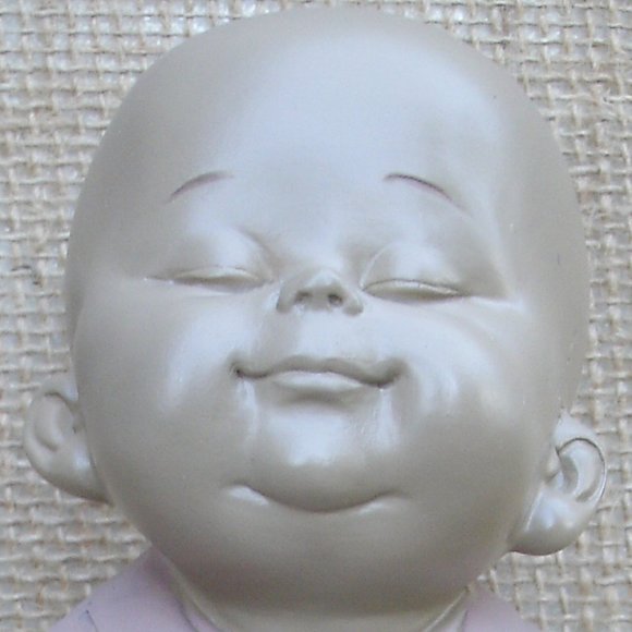 Standing Buddhist Monk with Mala Resin Figurine - Picture 15 of 16